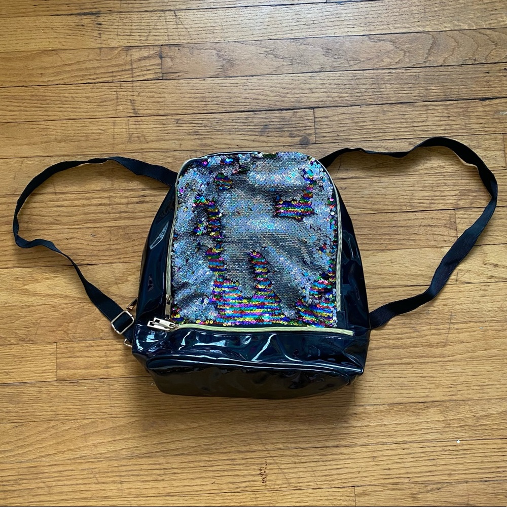 Sequin colorful mini backpack